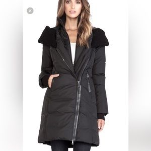 Mackage Hooded Down & Leather Winter Coat